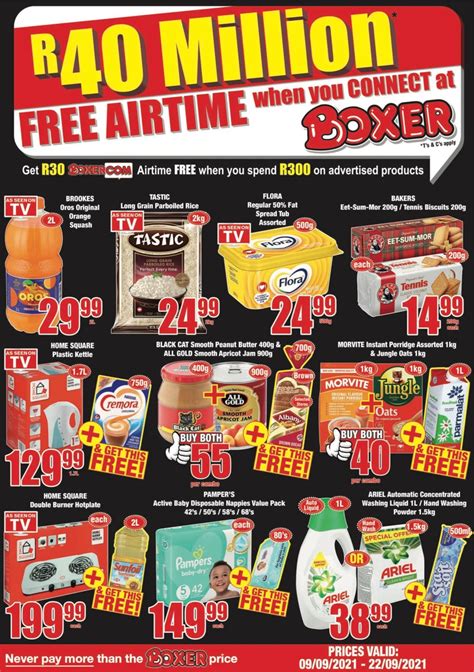 boxer stores specials.